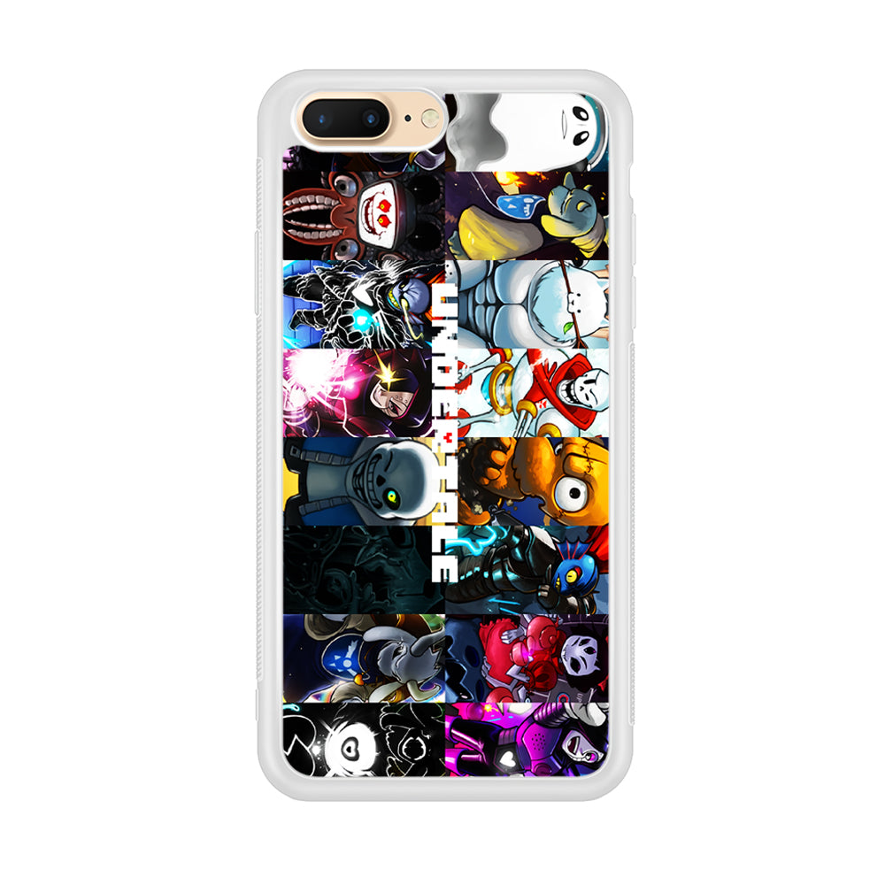Undertale Collage Art iPhone 8 Plus Case-Phone Case-Rubber White (2D Case)-Altracase
