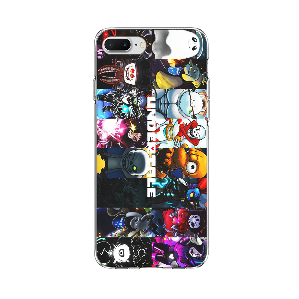 Undertale Collage Art iPhone 8 Plus Case-Phone Case-Clear Soft Case-Altracase