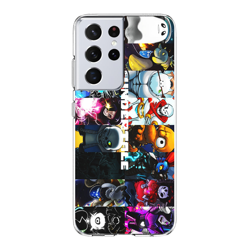 Undertale Collage Art Samsung Galaxy S24 Ultra Case-Phone Case-Clear Soft Case-Altracase