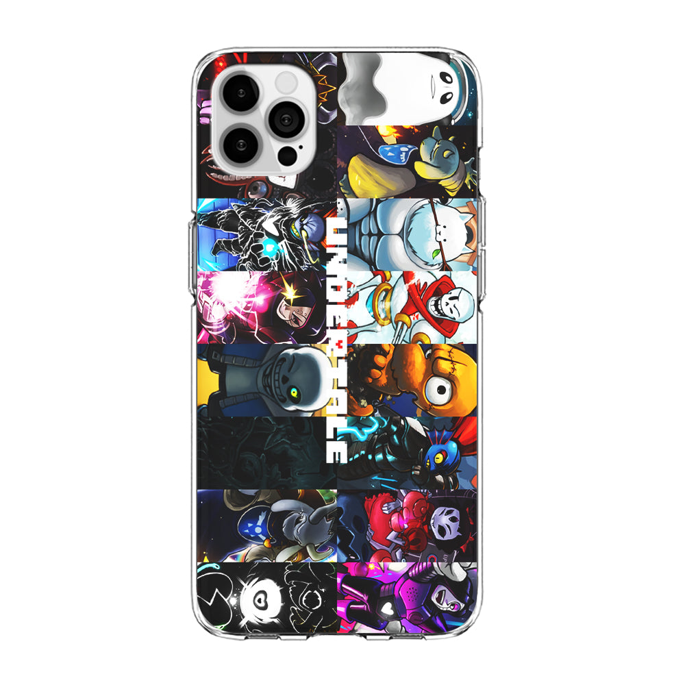 Undertale Collage Art iPhone 15 Pro Case-Phone Case-Clear Soft Case-Altracase
