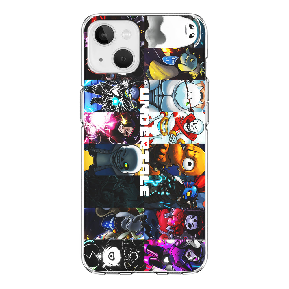 Undertale Collage Art iPhone 13 Mini Case-Phone Case-Clear Soft Case-Altracase