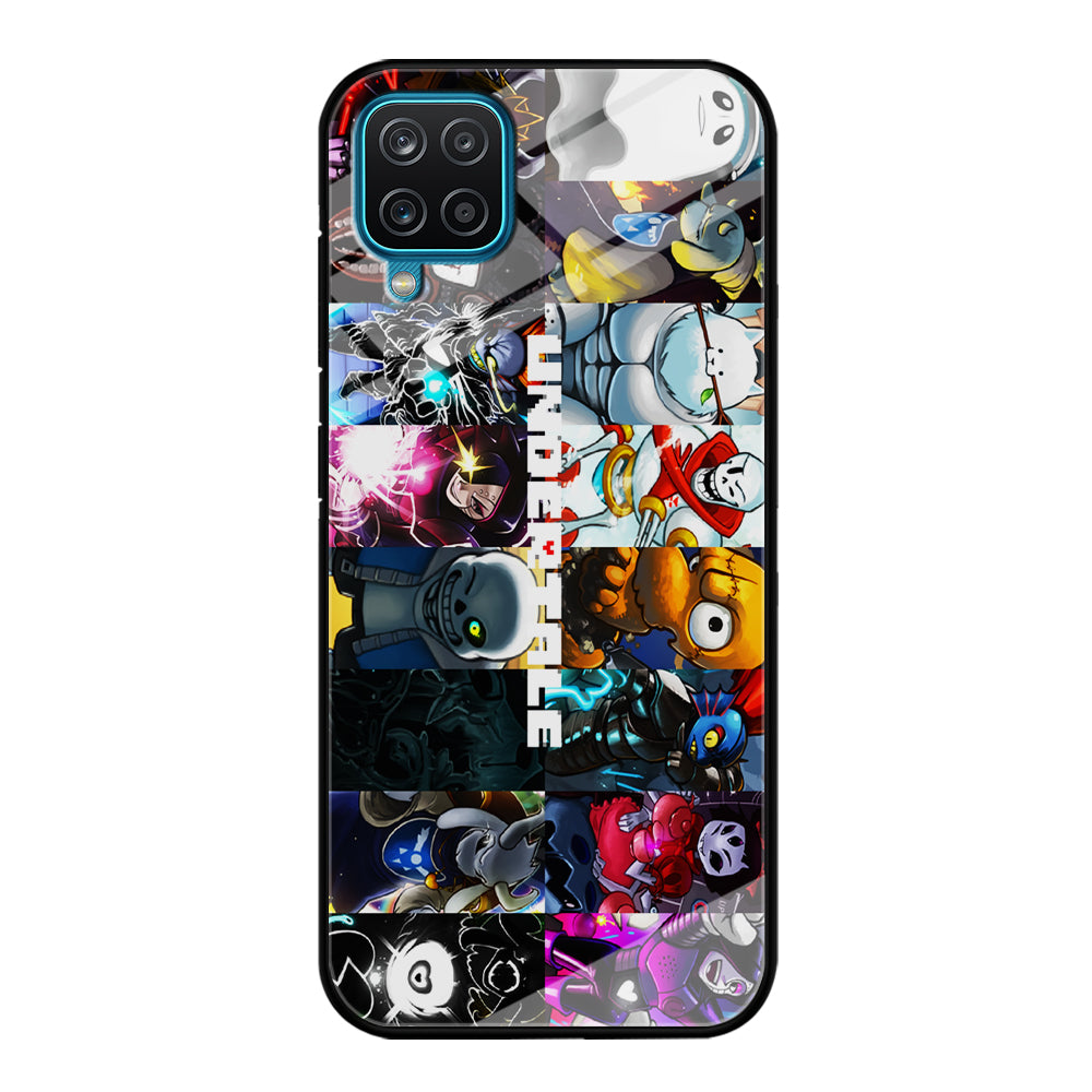 Undertale Collage Art Samsung Galaxy A12 Case-Phone Case-Tempered Glass Case-Altracase