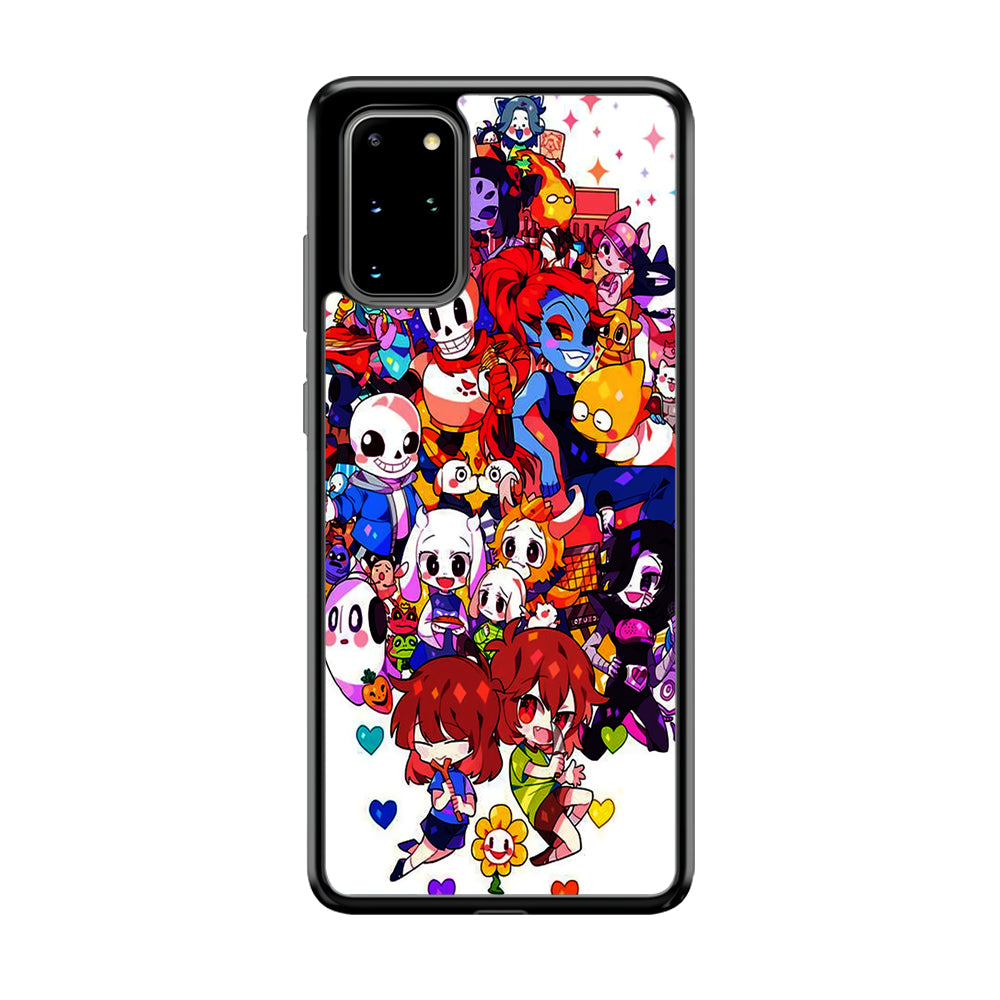 Undertale White Samsung Galaxy S20 Plus Case-Phone Case-Tempered Glass Case-Altracase