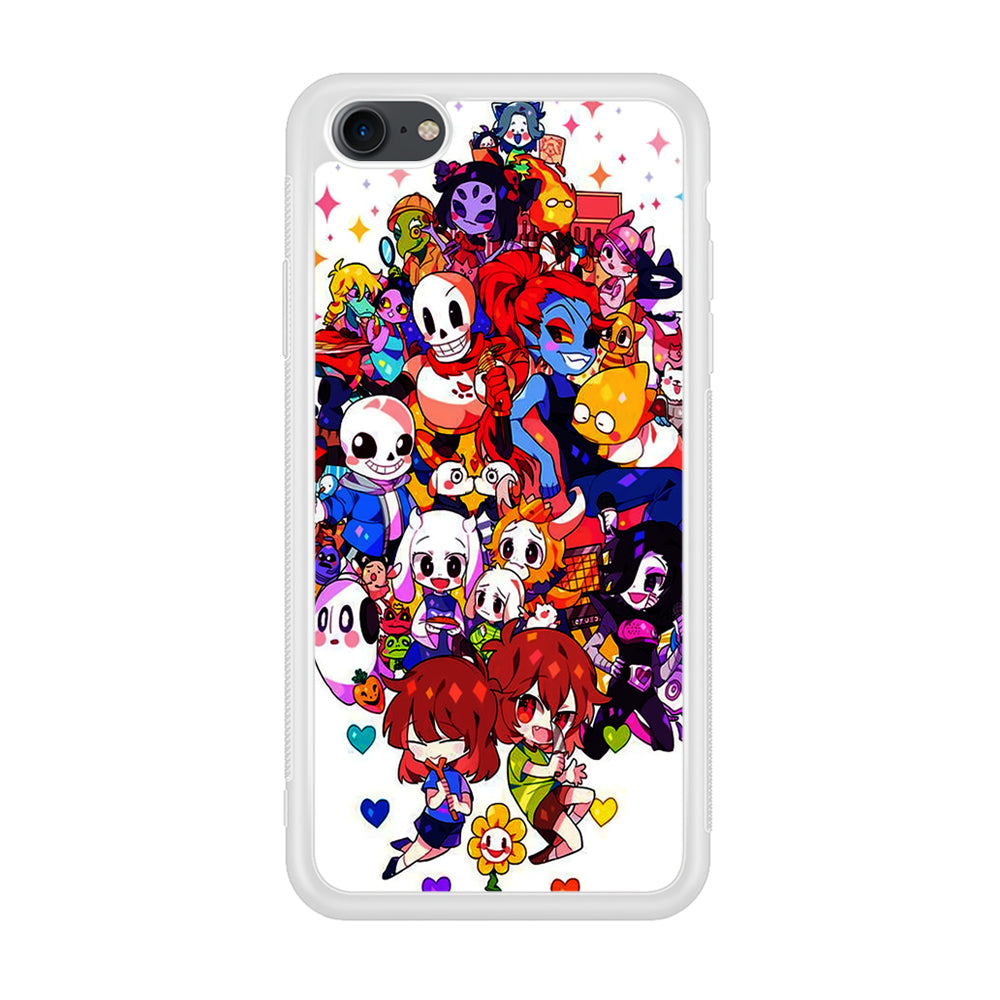 Undertale White iPhone SE 2020 Case-Phone Case-Rubber White (2D Case)-Altracase
