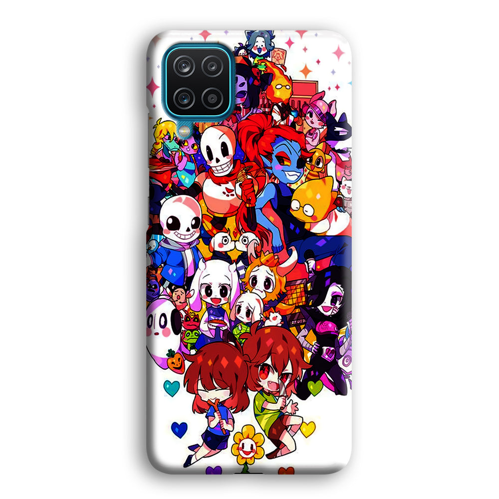 Undertale White Samsung Galaxy A12 Case-Phone Case-3D Case-Altracase