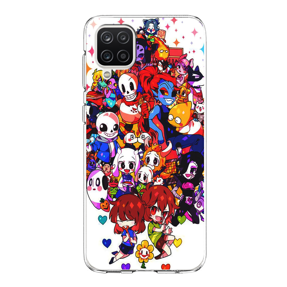 Undertale White Samsung Galaxy A12 Case-Phone Case-Clear Soft Case-Altracase