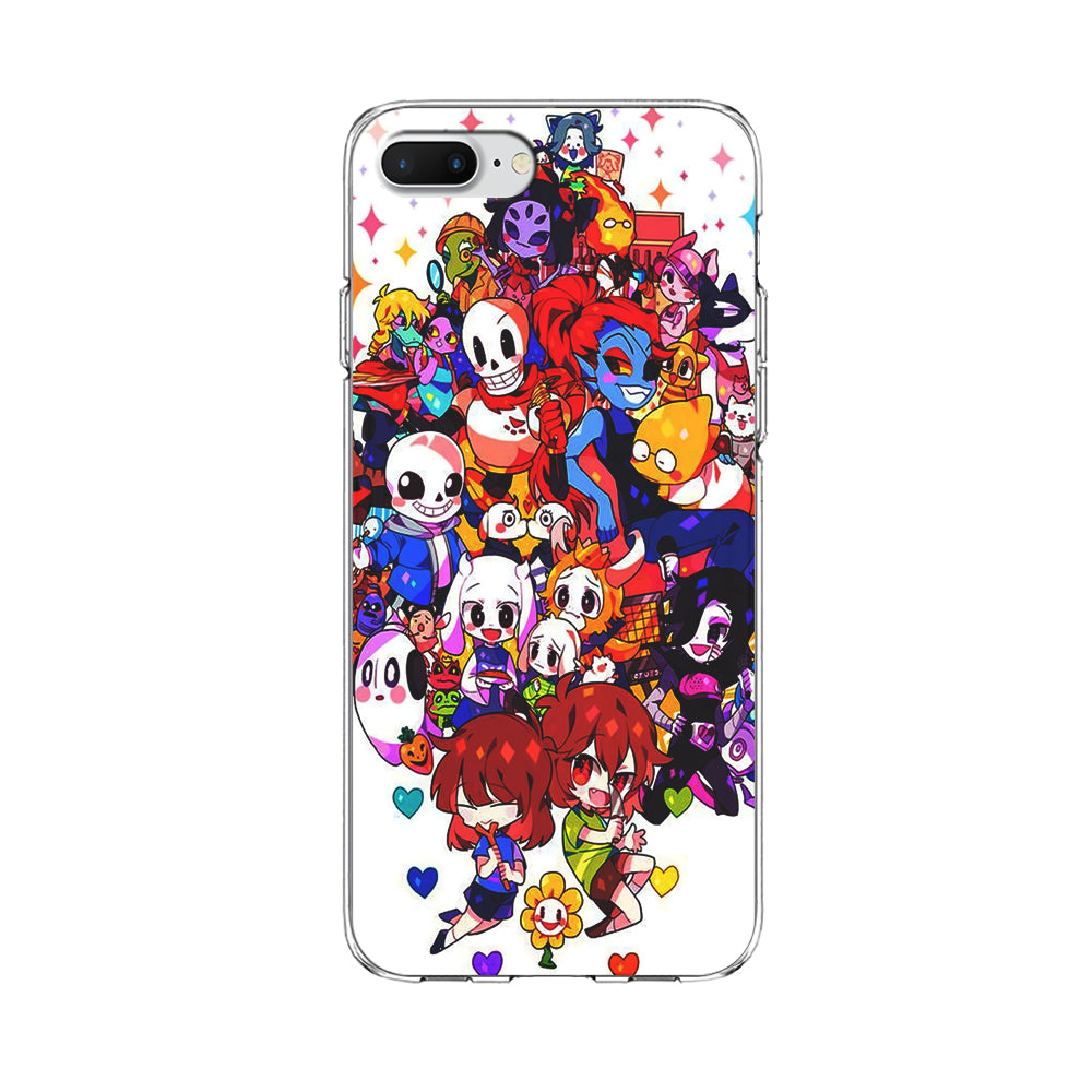 Undertale White iPhone 8 Plus Case-Phone Case-Clear Soft Case-Altracase