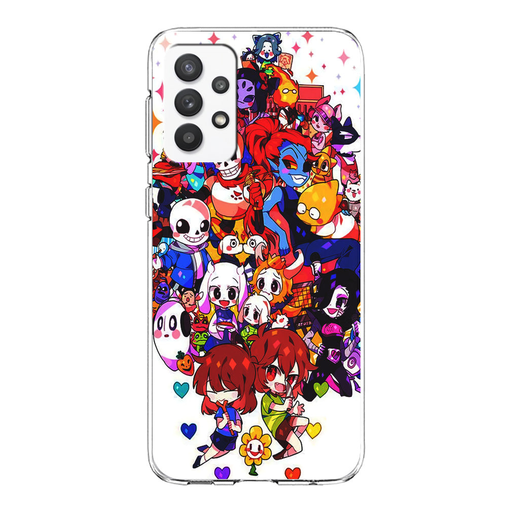 Undertale White Samsung Galaxy A32 Case-Phone Case-Clear Soft Case-Altracase
