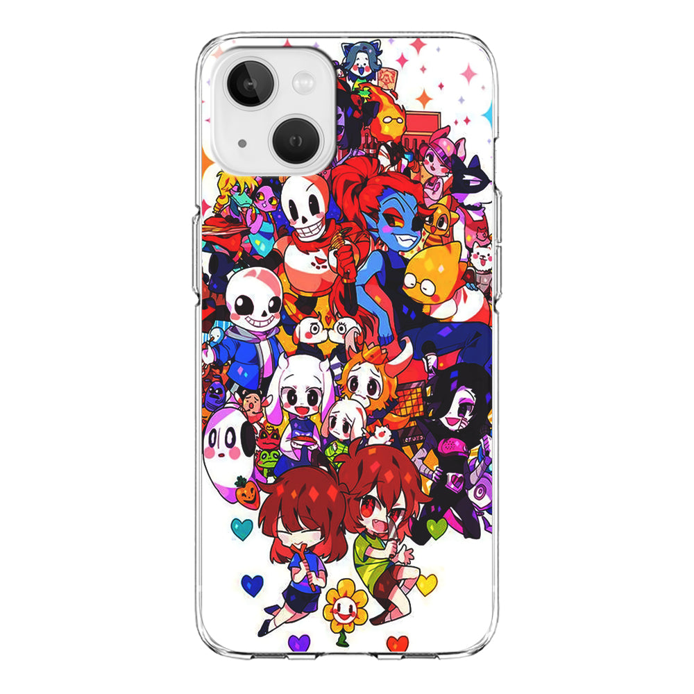 Undertale White iPhone 13 Mini Case-Phone Case-Clear Soft Case-Altracase