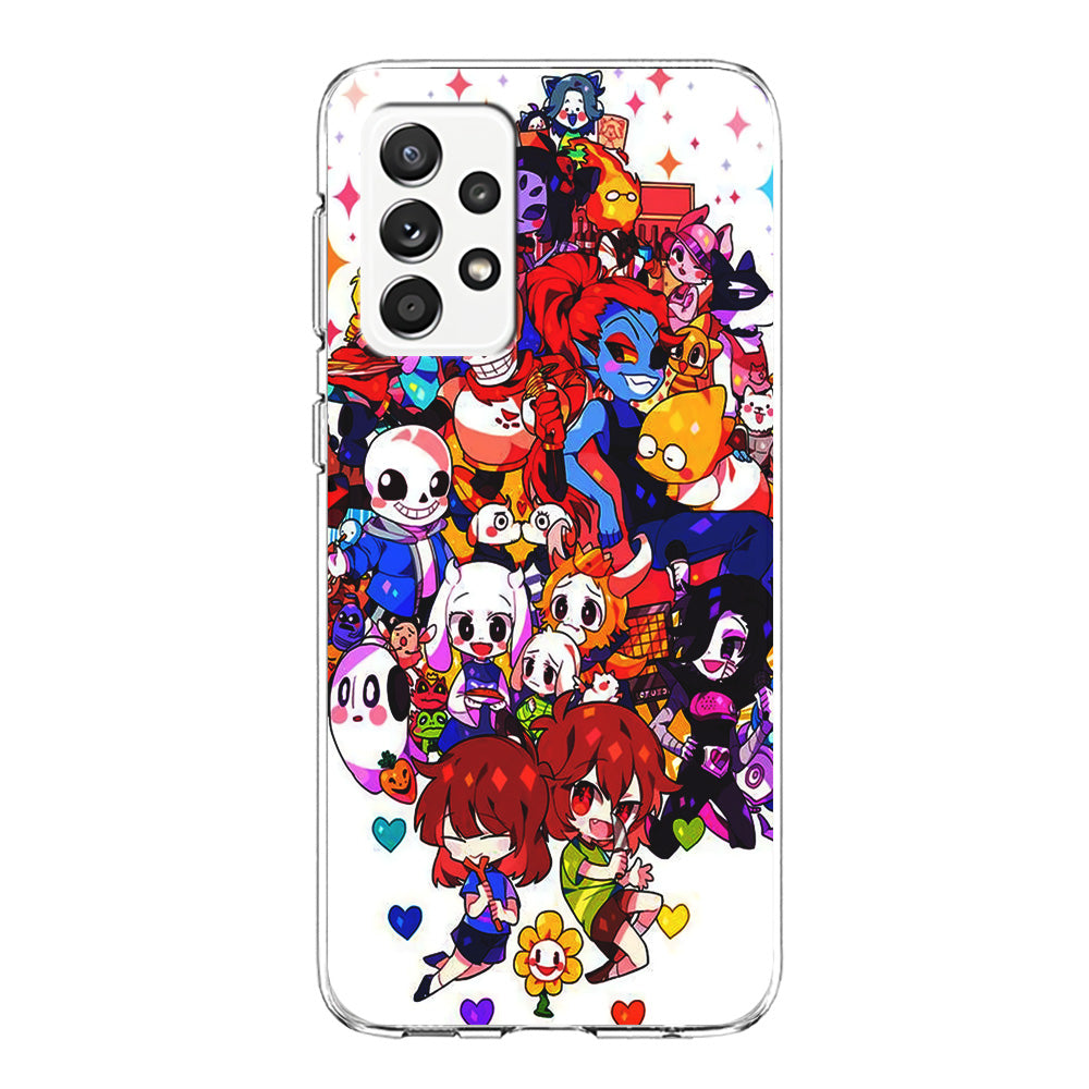 Undertale White Samsung Galaxy A52 Case-Phone Case-Clear Soft Case-Altracase