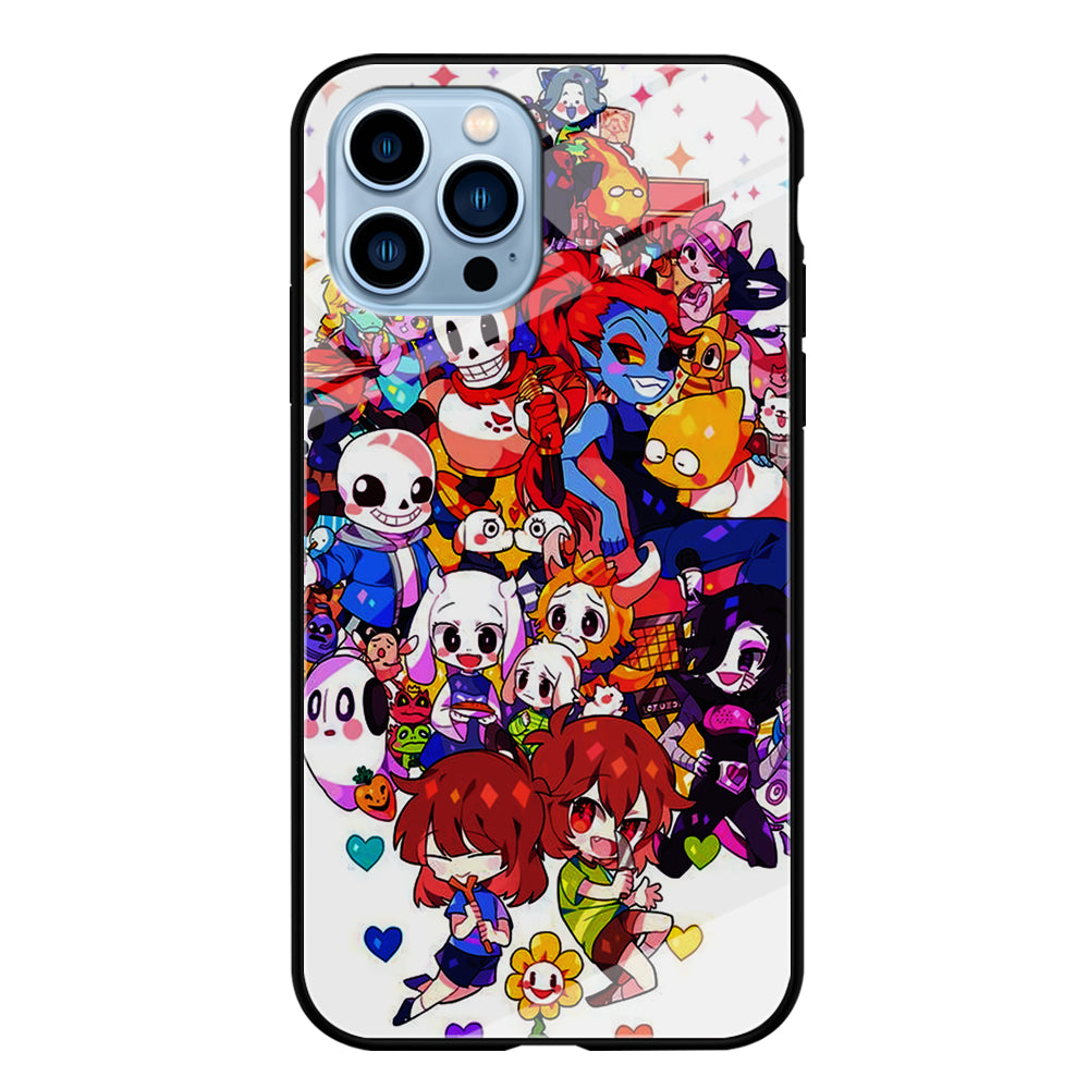 Undertale White iPhone 15 Pro Case-Phone Case-Tempered Glass Case-Altracase