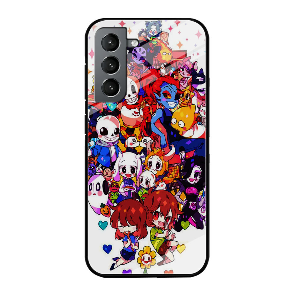 Undertale White Samsung Galaxy S24 Plus Case-Phone Case-Tempered Glass Case-Altracase