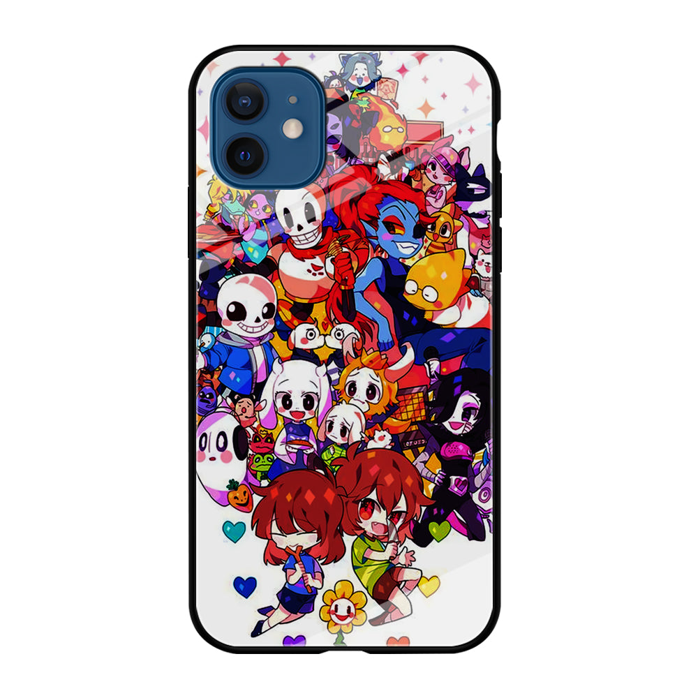 Undertale White iPhone 12 Case-Phone Case-Tempered Glass Case-Altracase
