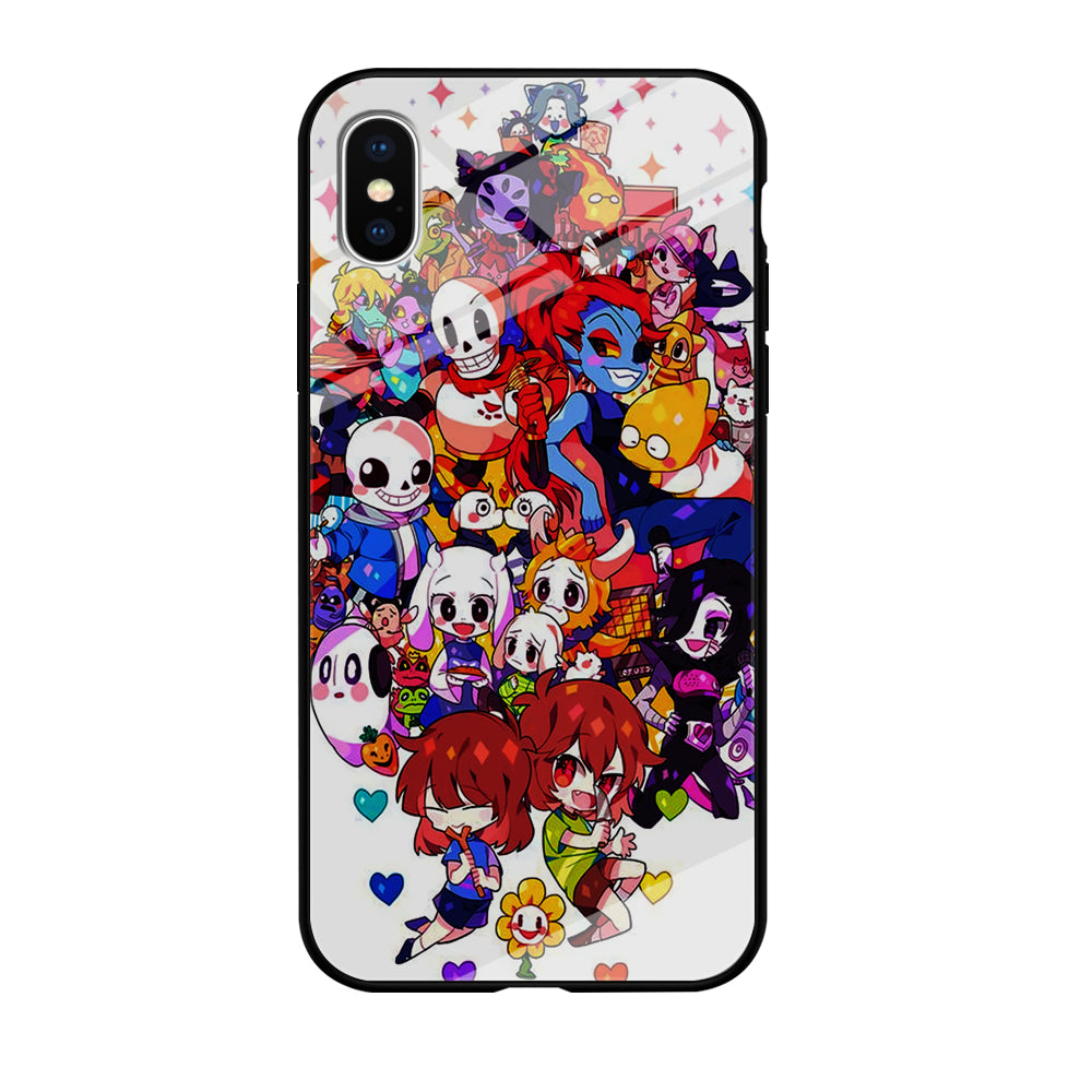 Undertale White iPhone Xs Case-Phone Case-Tempered Glass Case-Altracase