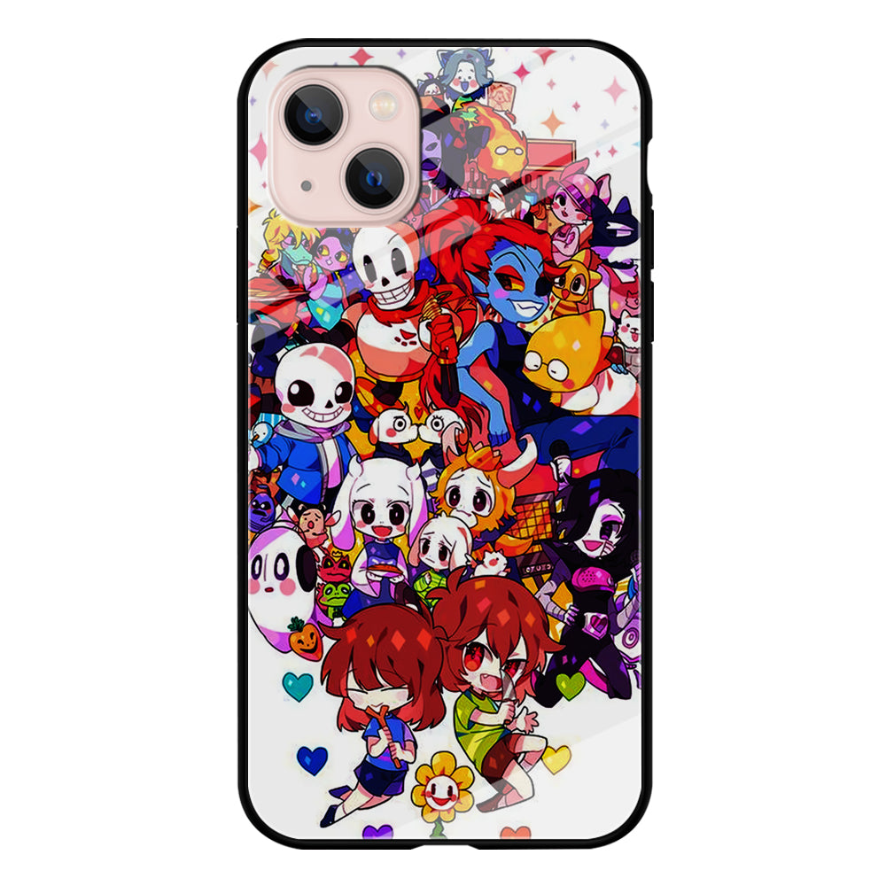 Undertale White iPhone 13 Mini Case-Phone Case-Tempered Glass Case-Altracase