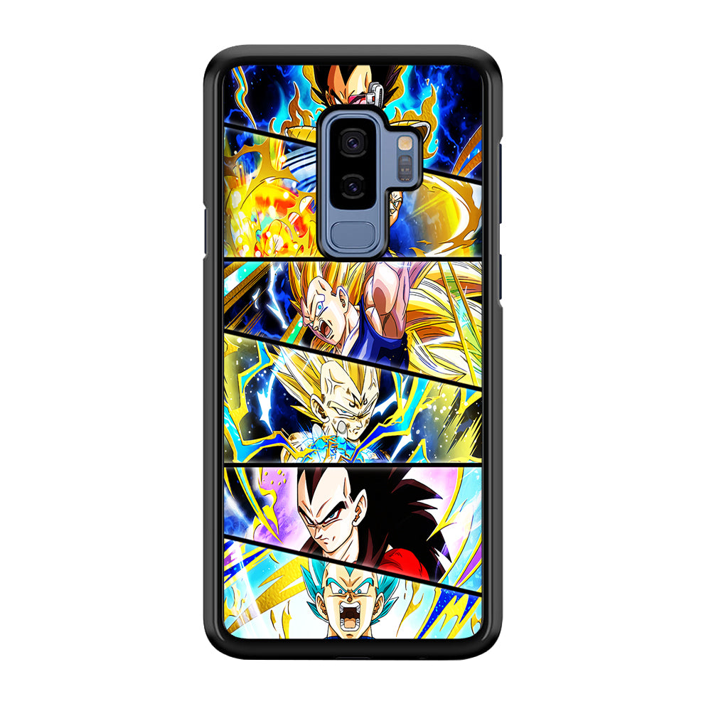 Vegeta Collage Dragon Ball Samsung Galaxy S9 Plus Case-Phone Case-Rubber Black (2D Case)-Altracase