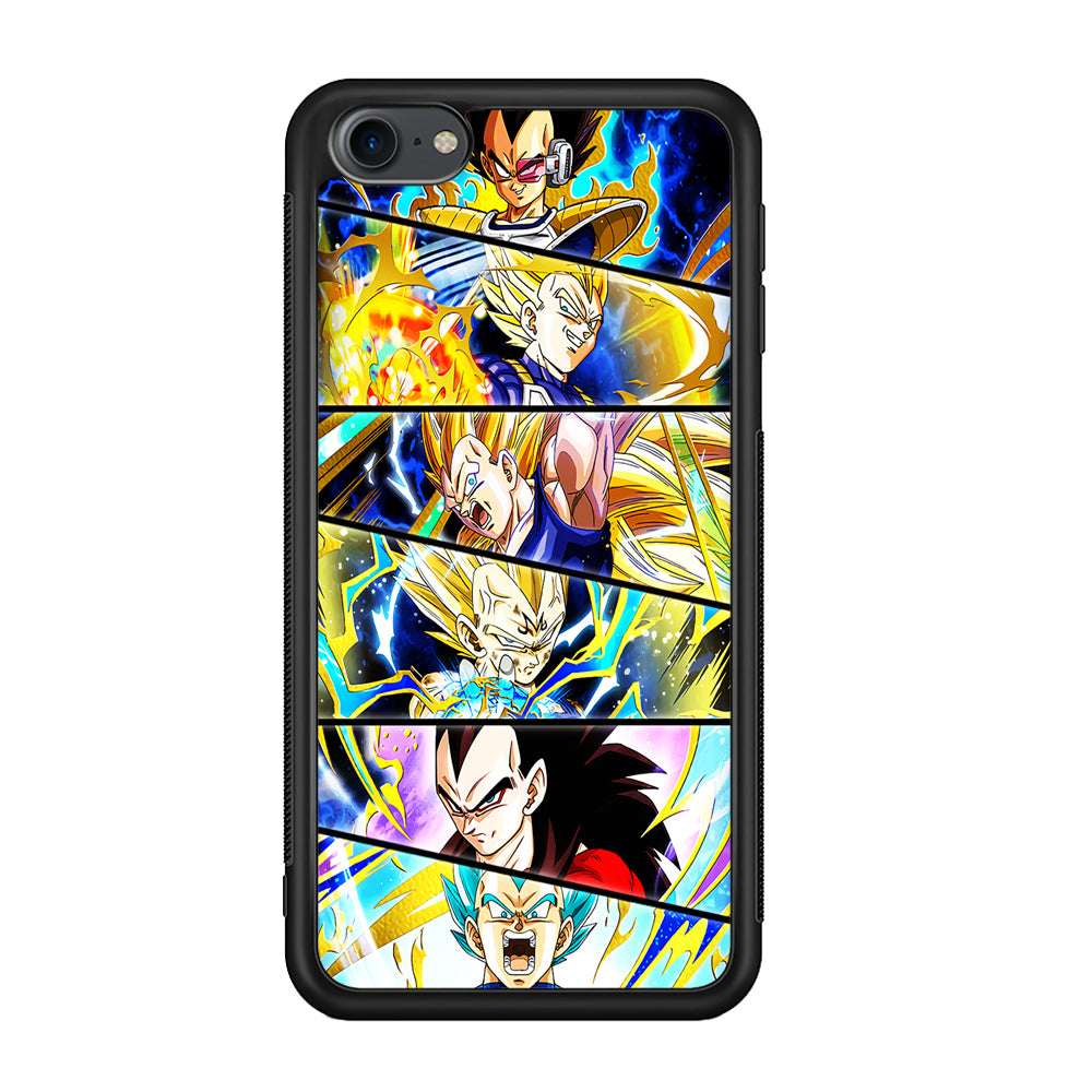 Vegeta Collage Dragon Ball iPod Touch 6 Case-Phone Case-Rubber White (2D Case)-Altracase