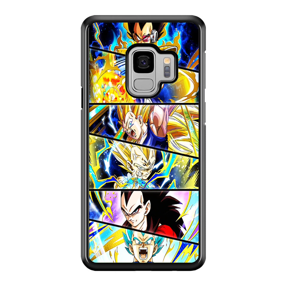 Vegeta Collage Dragon Ball Samsung Galaxy S9 Case-Phone Case-Rubber Black (2D Case)-Altracase