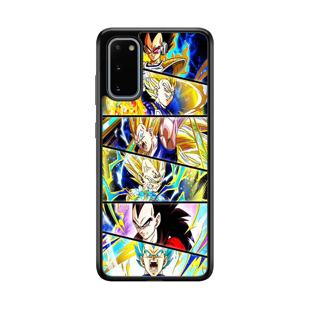 Vegeta Collage Dragon Ball Samsung Galaxy S20 Case-Phone Case-Tempered Glass Case-Altracase