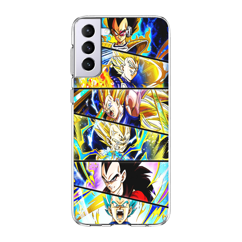 Vegeta Collage Dragon Ball Samsung Galaxy S23 Plus Case-Phone Case-Clear Soft Case-Altracase