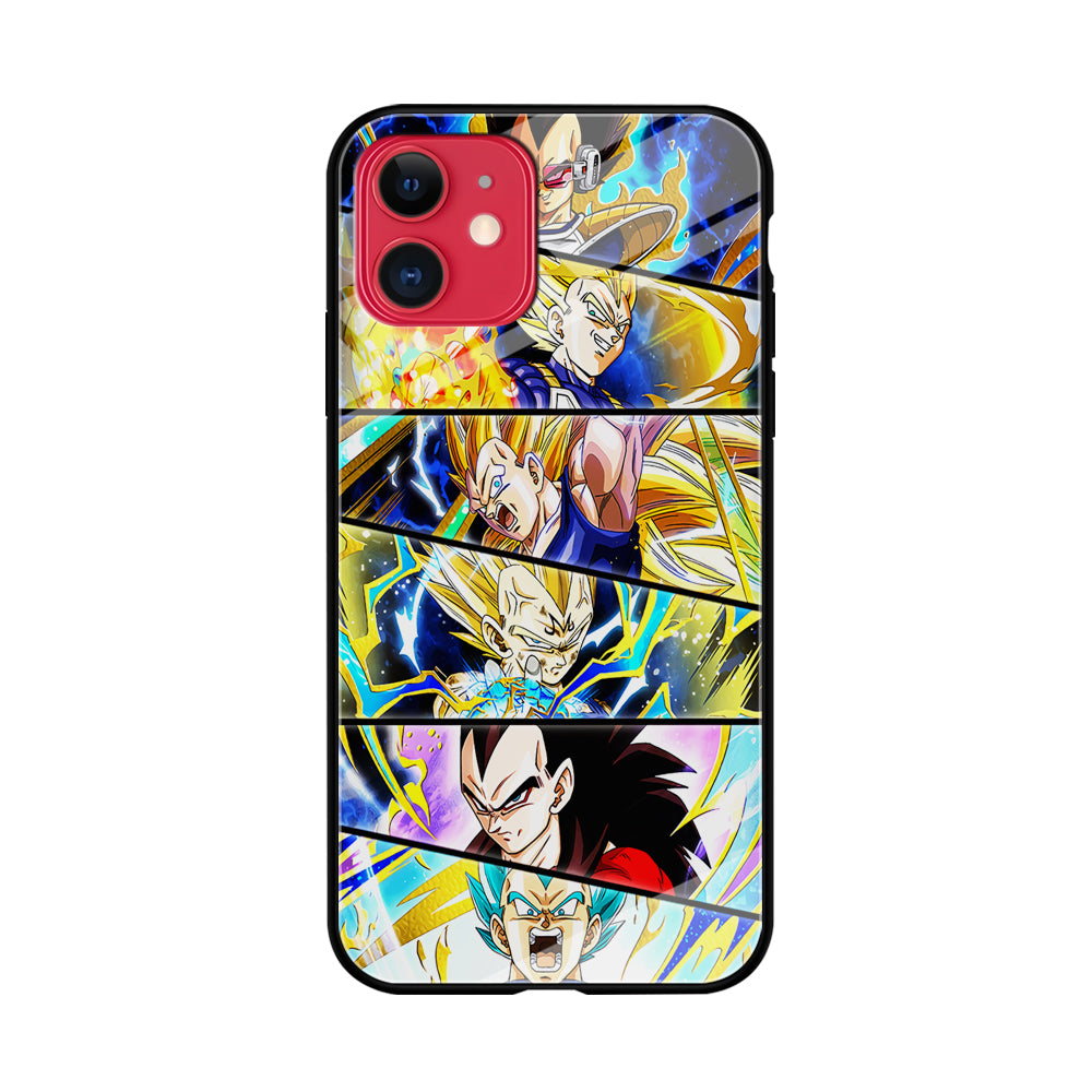 Vegeta Collage Dragon Ball iPhone 11 Case-Phone Case-Tempered Glass Case-Altracase