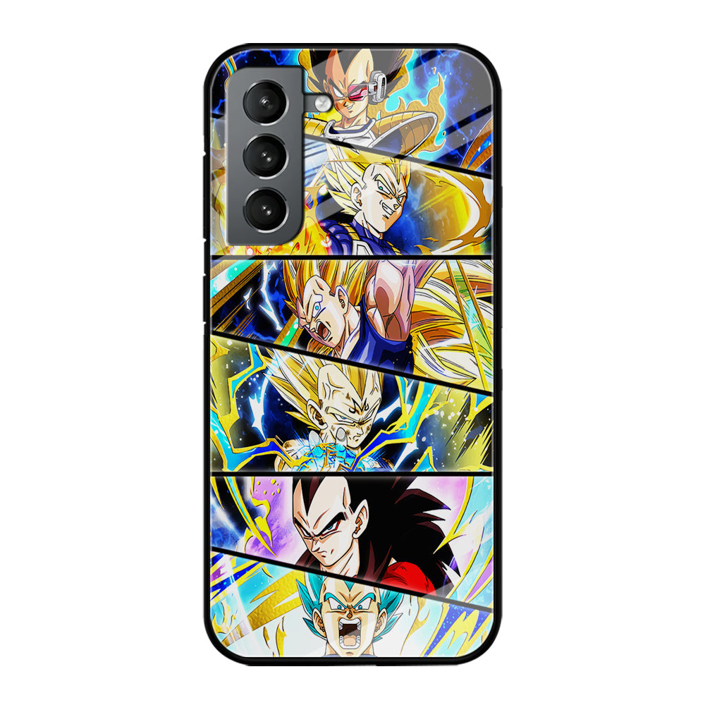 Vegeta Collage Dragon Ball Samsung Galaxy S24 Plus Case-Phone Case-Tempered Glass Case-Altracase