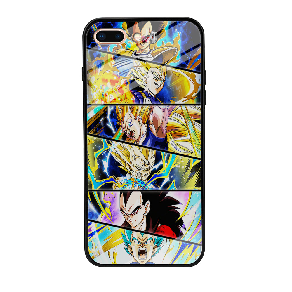 Vegeta Collage Dragon Ball iPhone 8 Plus Case-Phone Case-Tempered Glass Case-Altracase
