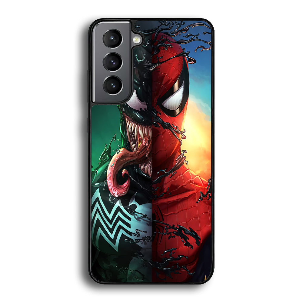 Venom VS Spiderman Samsung Galaxy S25 Case-Phone Case-Tempered Glass Case-Altracase