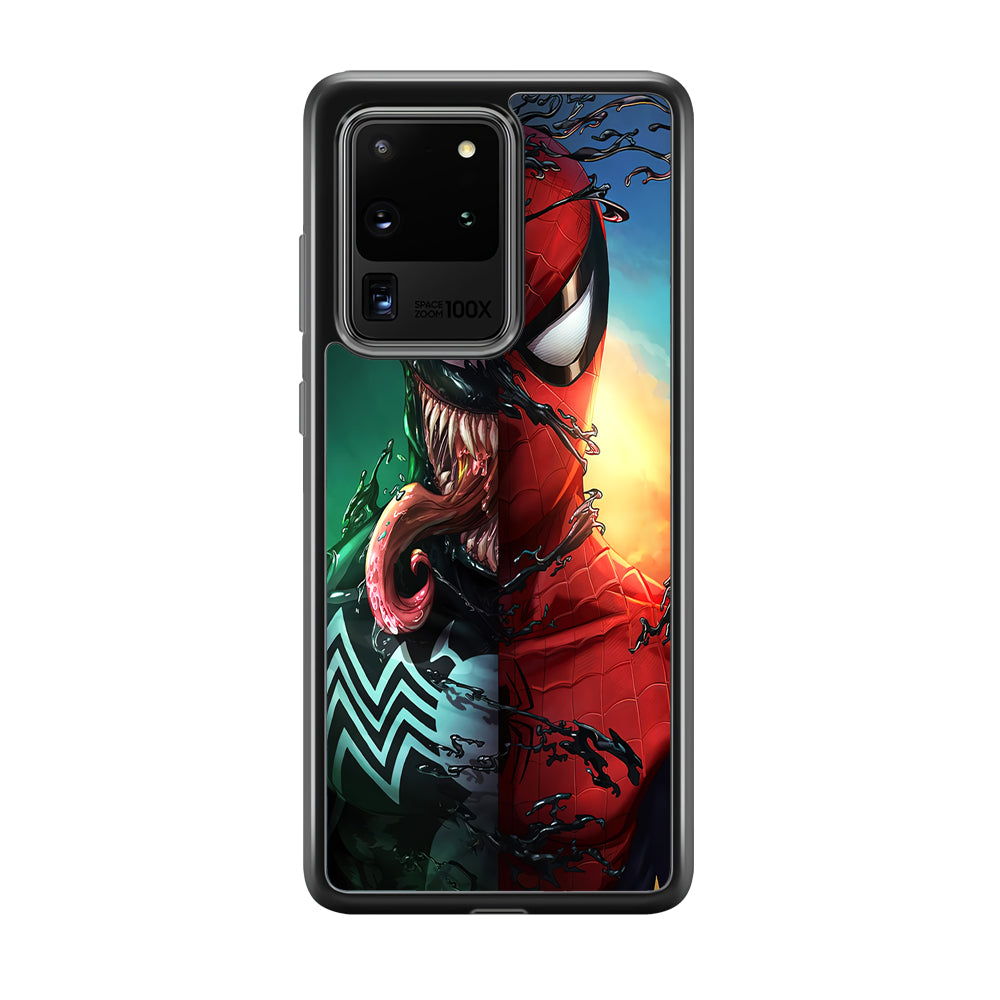 Venom VS Spiderman Samsung Galaxy S20 Ultra Case-Phone Case-Tempered Glass Case-Altracase