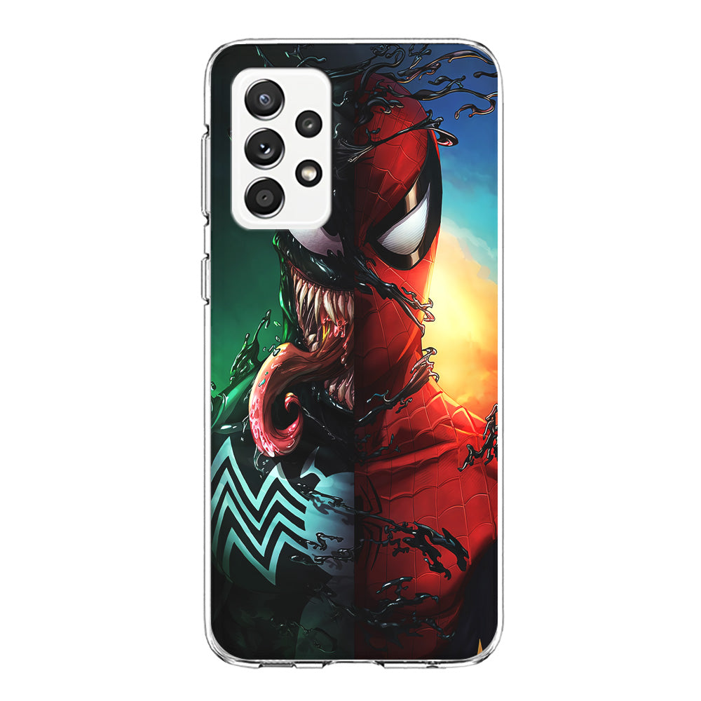 Venom VS Spiderman Samsung Galaxy A72 Case-Phone Case-Clear Soft Case-Altracase