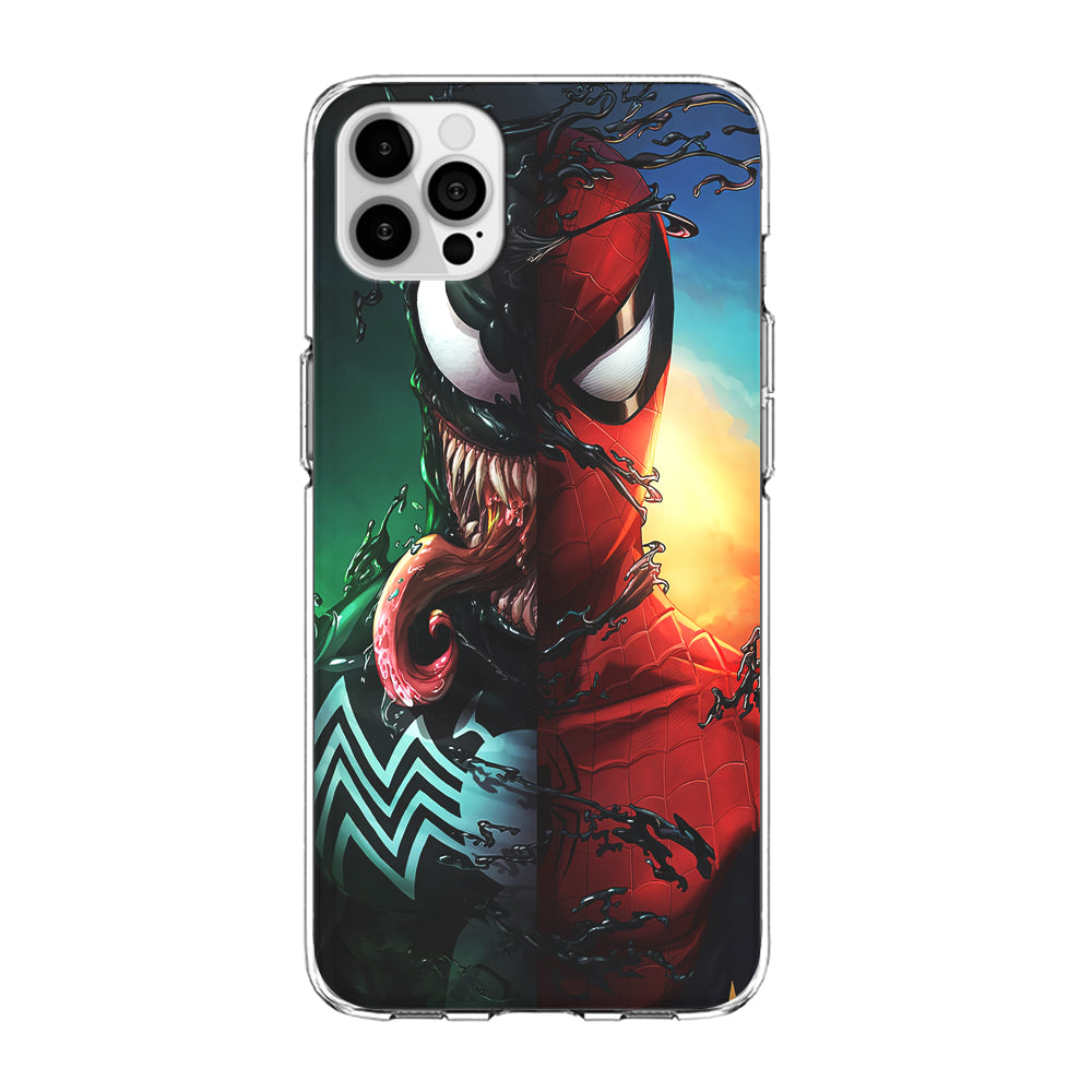 Venom VS Spiderman iPhone 15 Pro Case-Phone Case-Clear Soft Case-Altracase