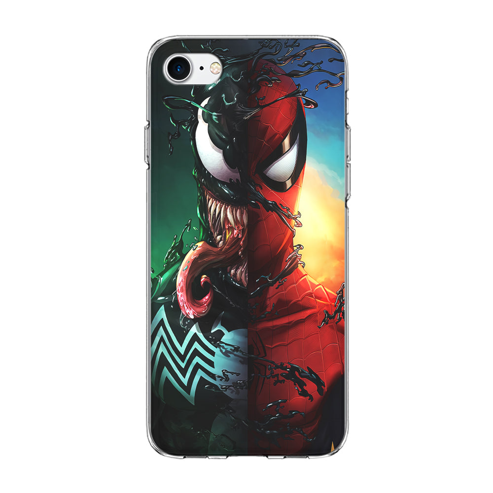 Venom VS Spiderman iPhone SE 3 2022 Case-Phone Case-Clear Soft Case-Altracase