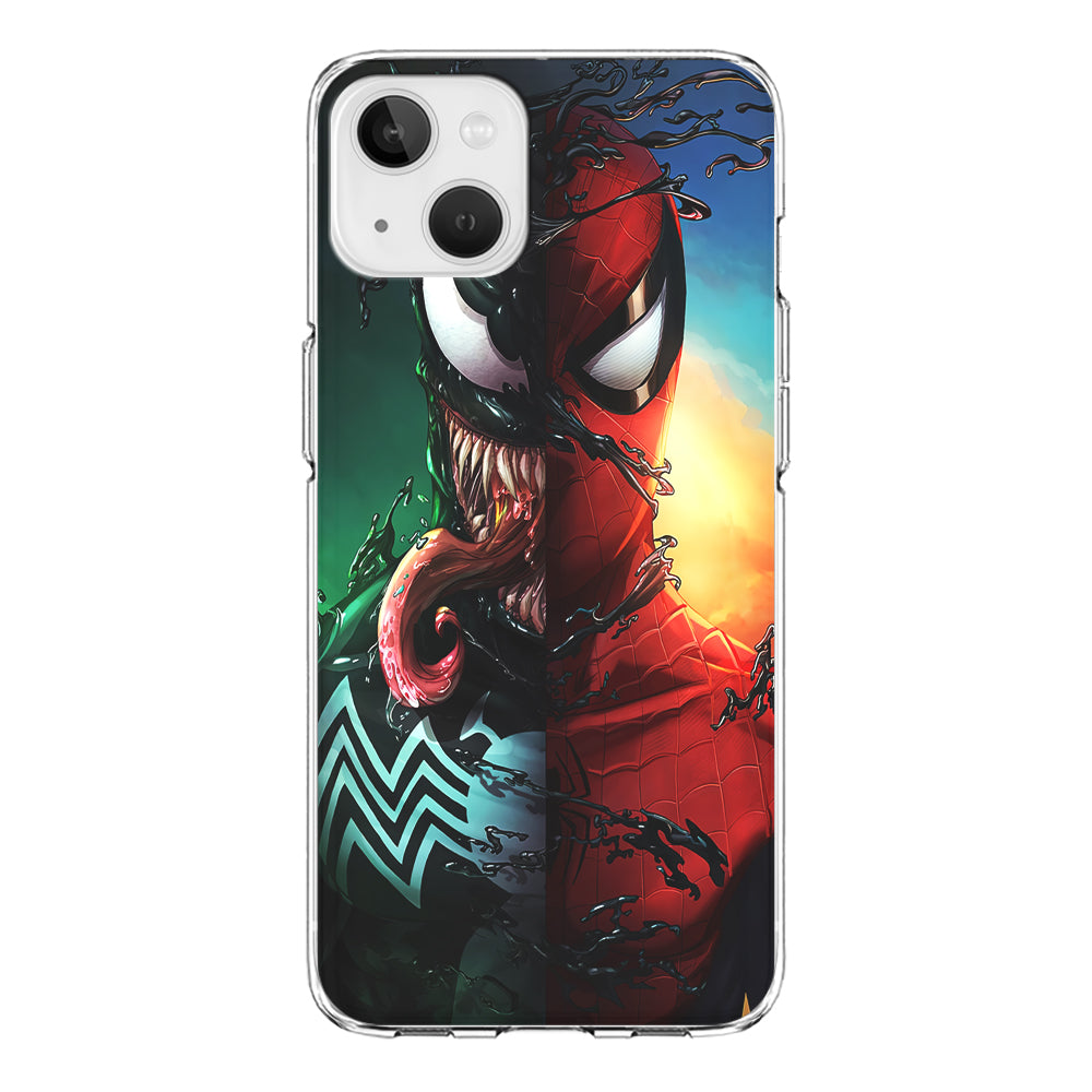 Venom VS Spiderman iPhone 13 Mini Case-Phone Case-Clear Soft Case-Altracase
