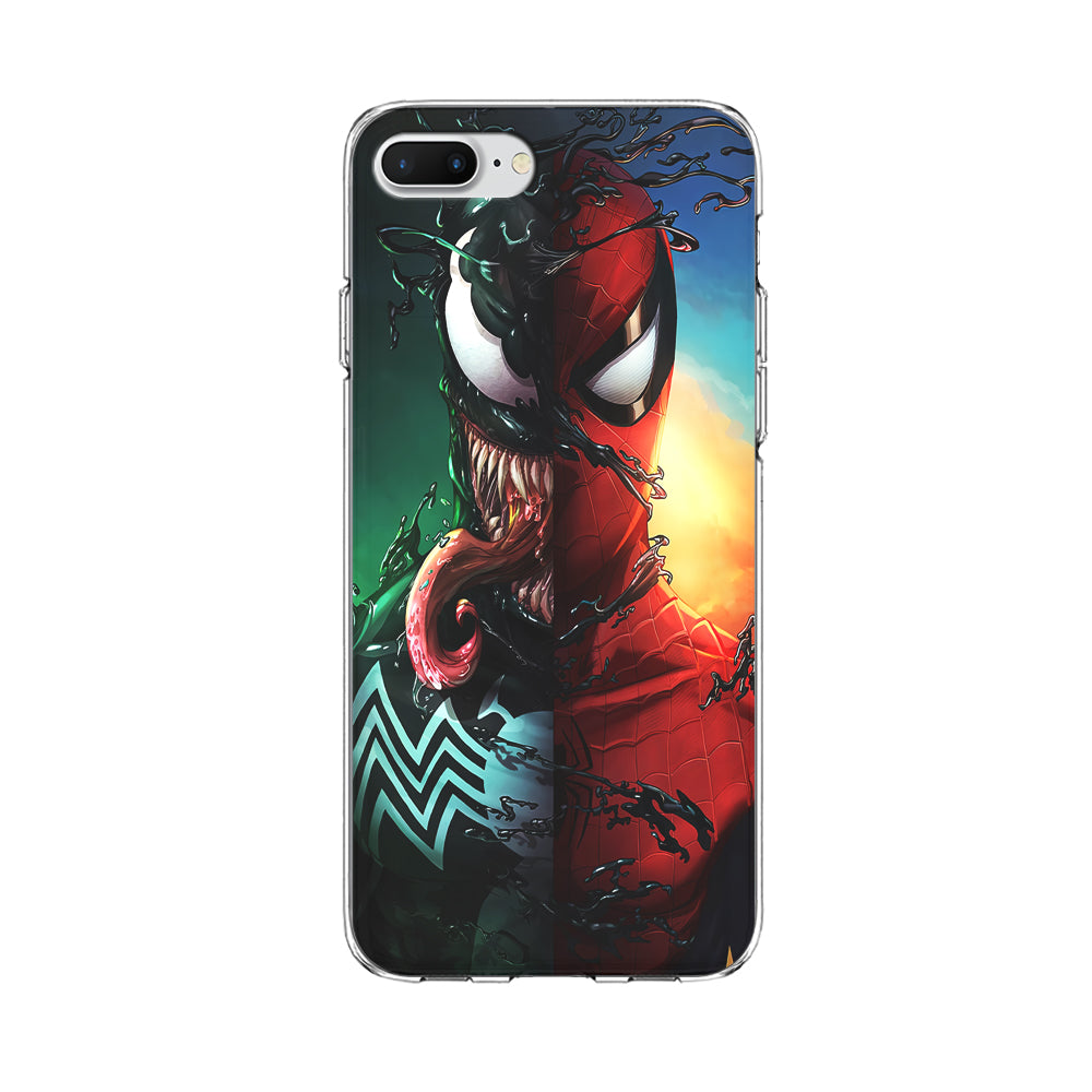 Venom VS Spiderman iPhone 8 Plus Case-Phone Case-Clear Soft Case-Altracase
