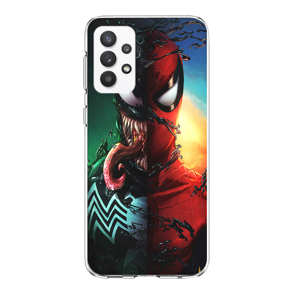 Venom VS Spiderman Samsung Galaxy A32 Case-Phone Case-Clear Soft Case-Altracase