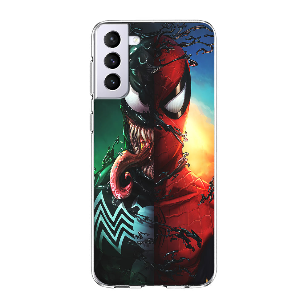 Venom VS Spiderman Samsung Galaxy S21 Plus Case-Phone Case-Clear Soft Case-Altracase