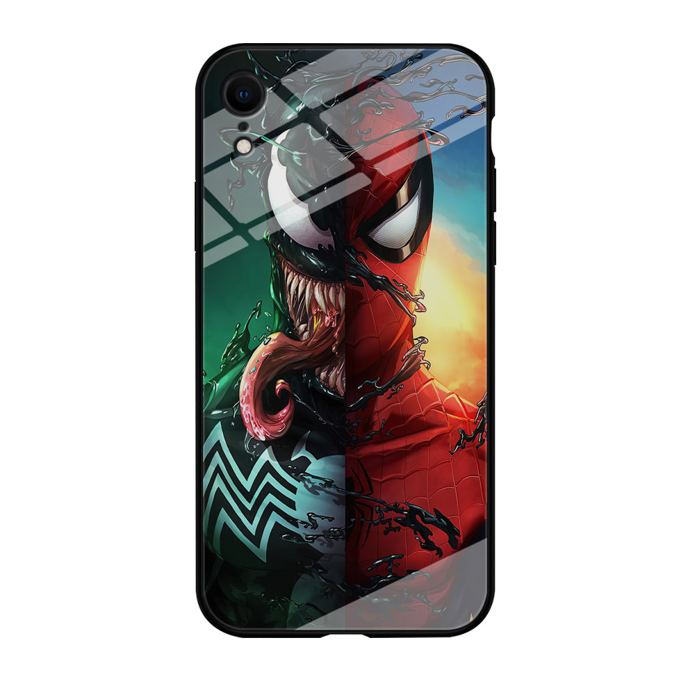 Venom VS Spiderman iPhone XR Case-Phone Case-Tempered Glass Case-Altracase