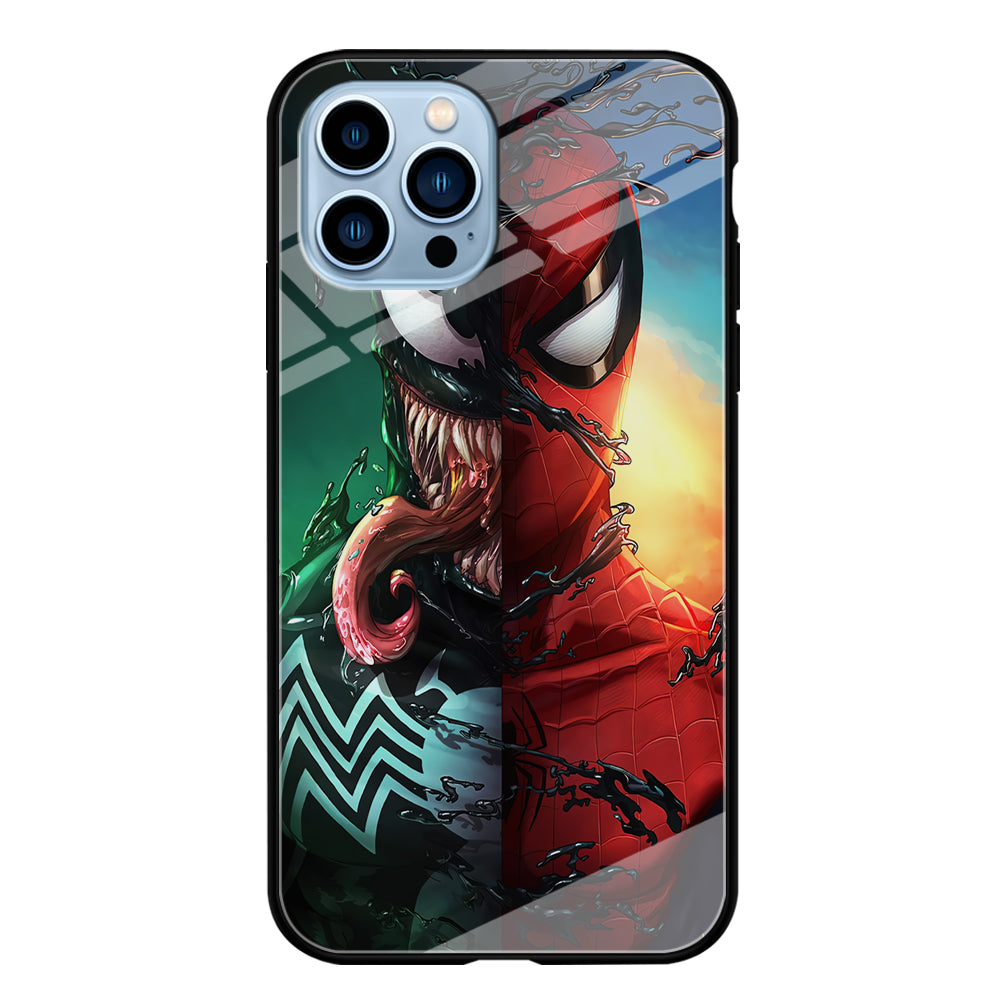 Venom VS Spiderman iPhone 15 Pro Case-Phone Case-Tempered Glass Case-Altracase