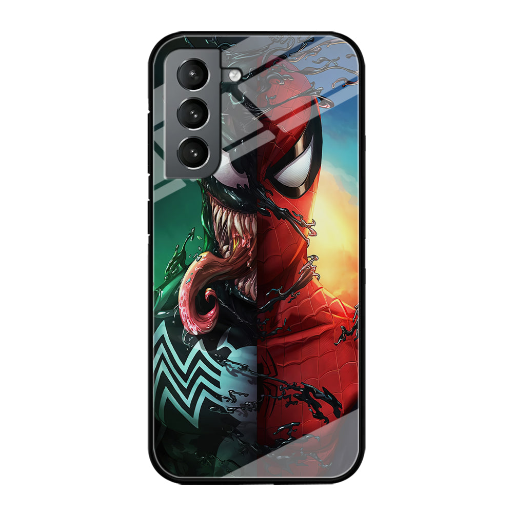 Venom VS Spiderman Samsung Galaxy S21 Plus Case-Phone Case-Tempered Glass Case-Altracase