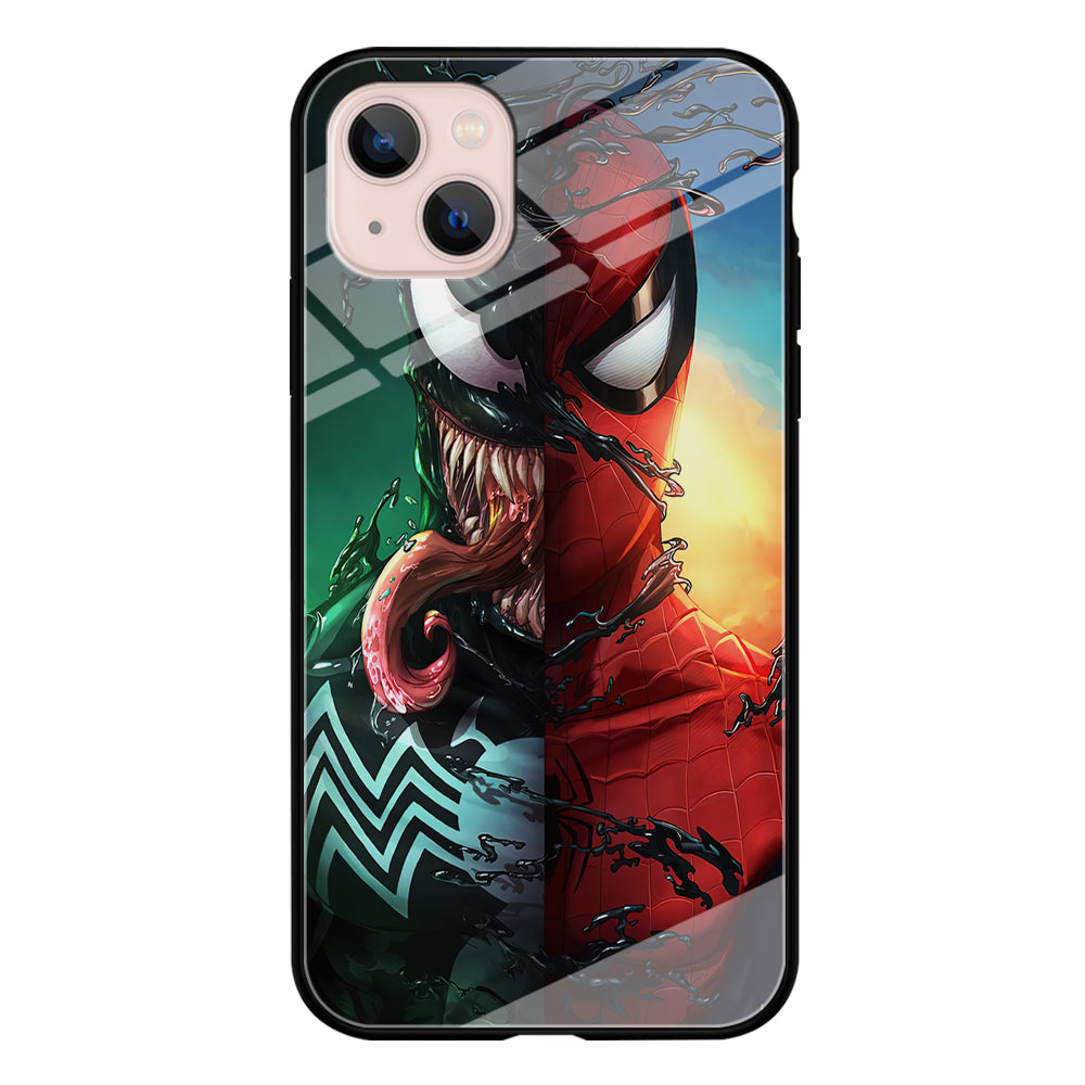 Venom VS Spiderman iPhone 15 Plus Case-Phone Case-Tempered Glass Case-Altracase