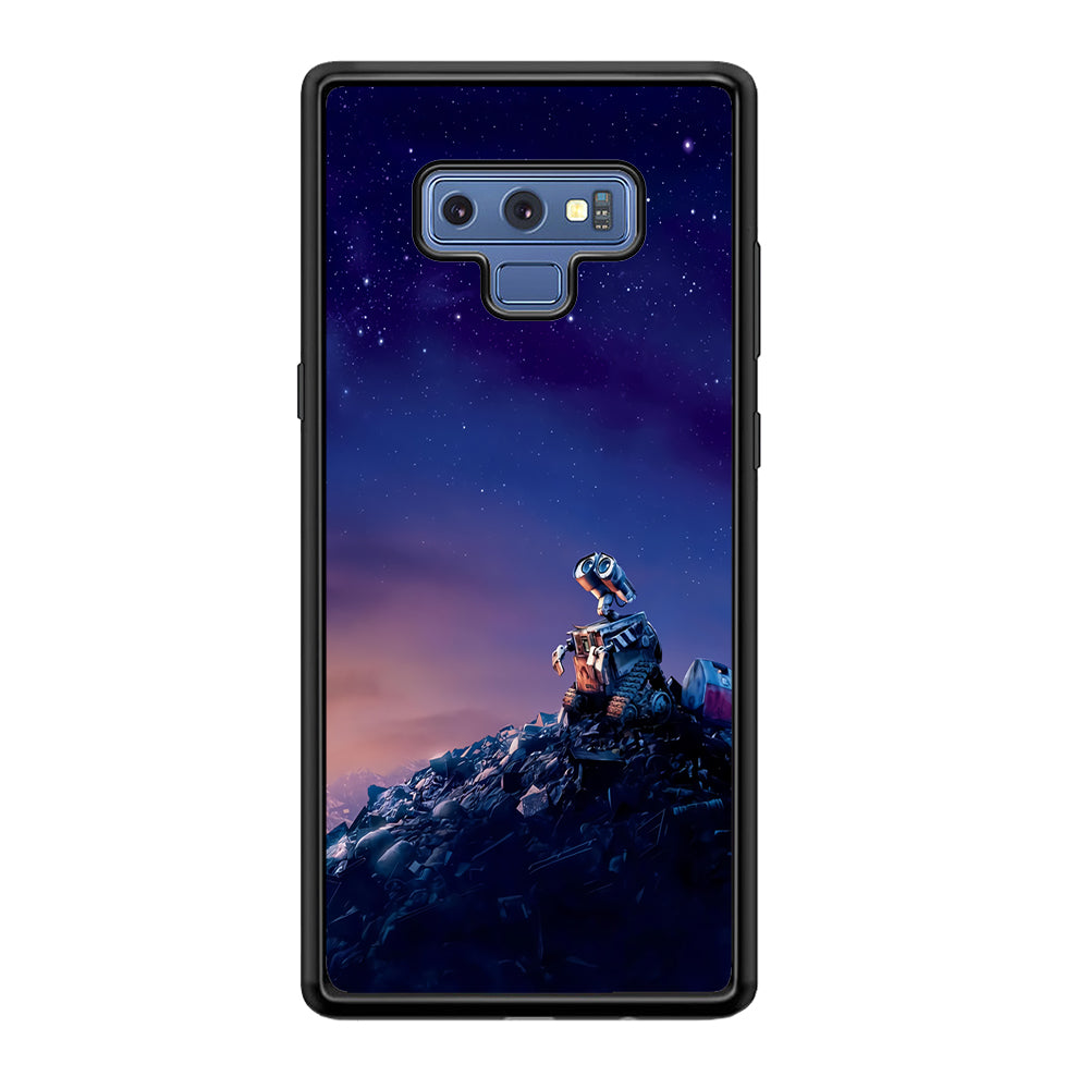 Wall-e Looks Up at The Sky Samsung Galaxy Note 9 Case-Phone Case-Tempered Glass Case-Altracase