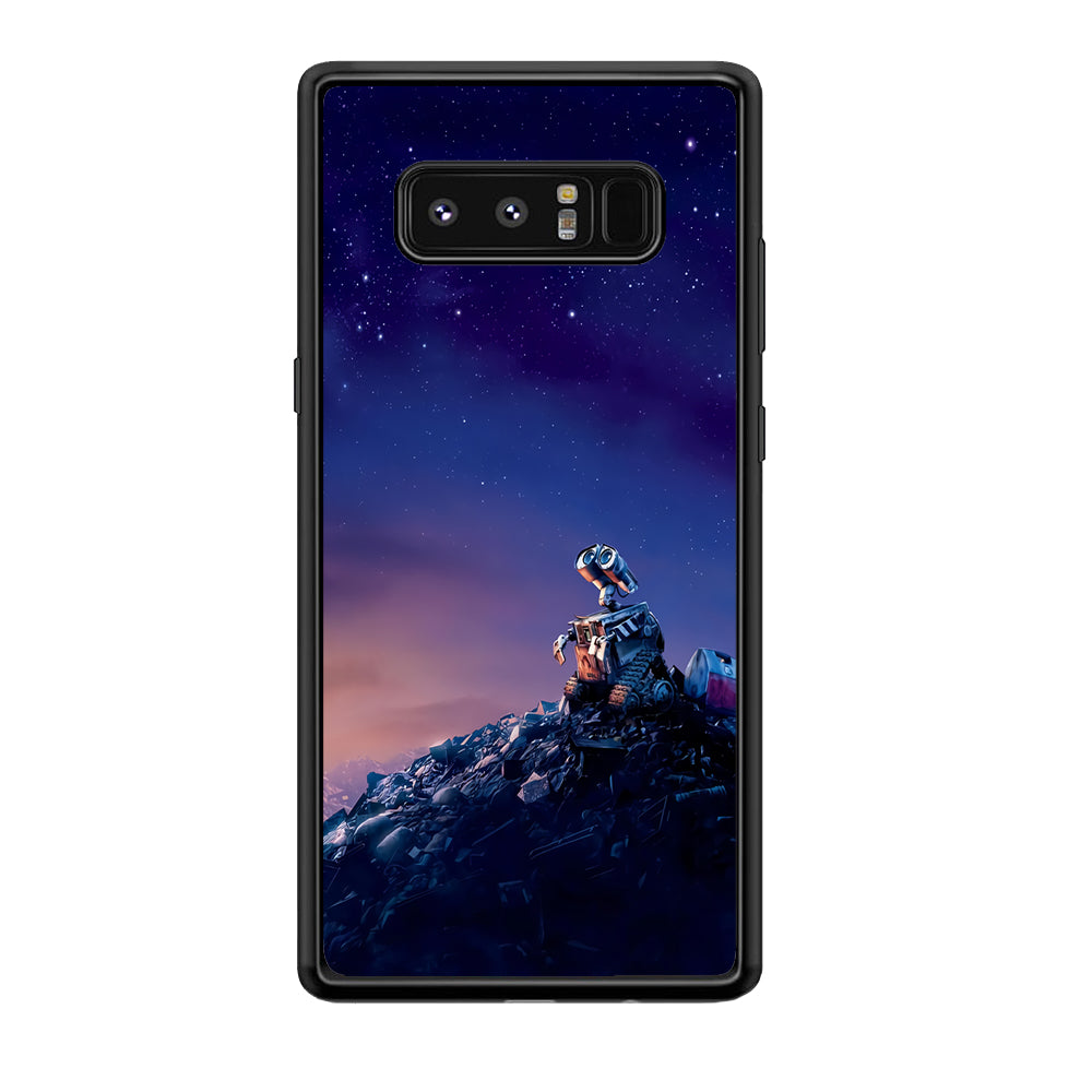 Wall-e Looks Up at The Sky Samsung Galaxy Note 8 Case-Phone Case-Tempered Glass Case-Altracase