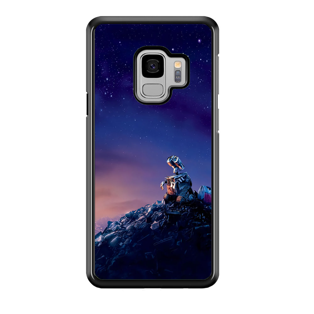 Wall-e Looks Up at The Sky Samsung Galaxy S9 Case-Phone Case-Tempered Glass Case-Altracase