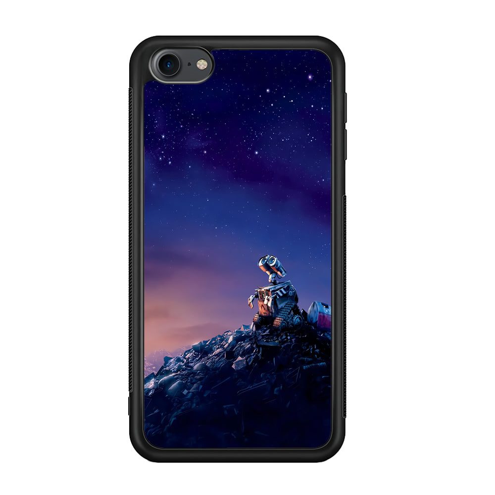 Wall-e Looks Up at The Sky iPod Touch 6 Case-Phone Case-Rubber White (2D Case)-Altracase