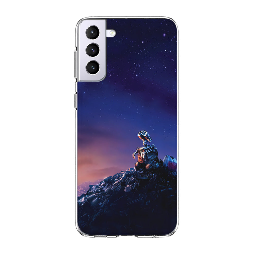 Wall-e Looks Up at The Sky Samsung Galaxy S21 Plus Case-Phone Case-Clear Soft Case-Altracase