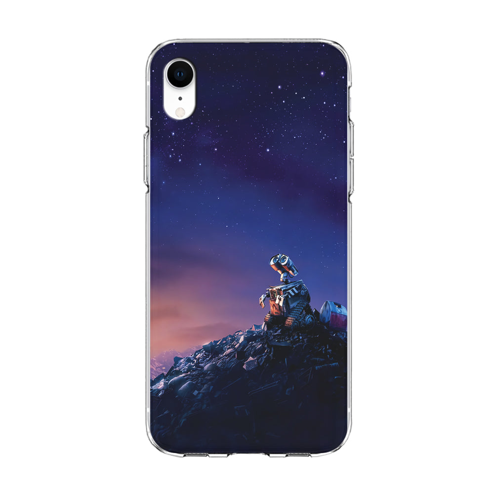 Wall-e Looks Up at The Sky iPhone XR Case-Phone Case-Clear Soft Case-Altracase