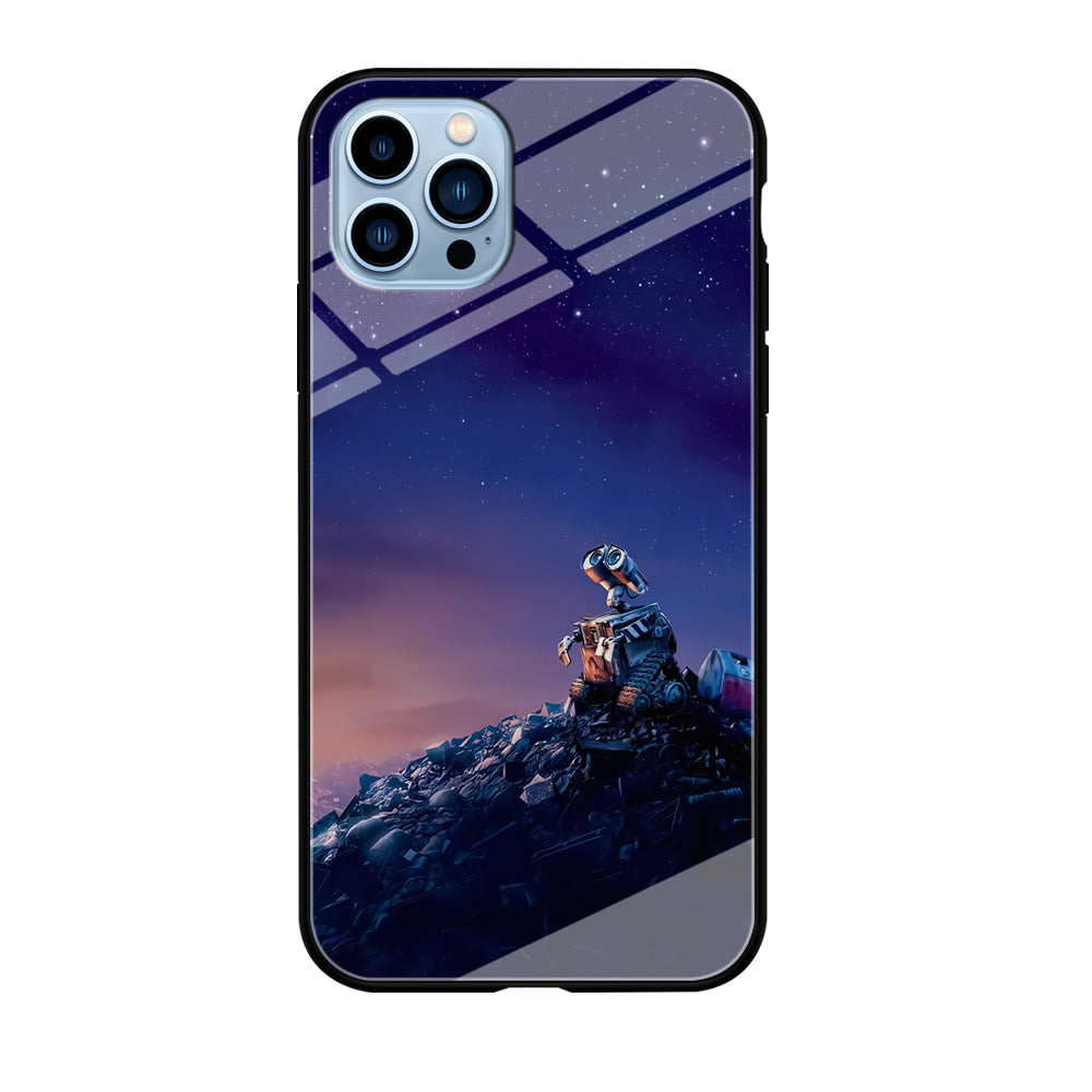 Wall-e Looks Up at The Sky iPhone 12 Pro Max Case-Phone Case-Tempered Glass Case-Altracase
