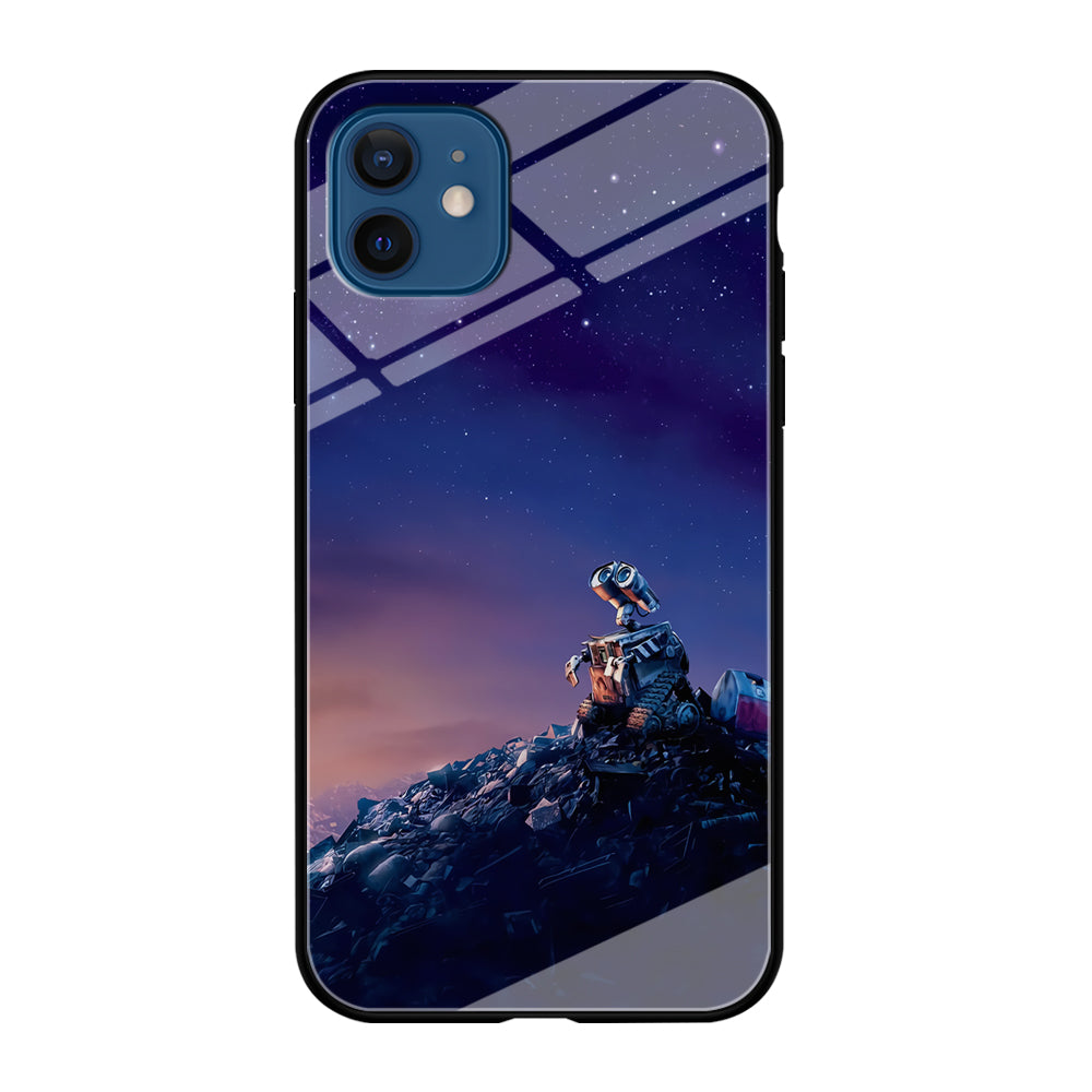 Wall-e Looks Up at The Sky iPhone 12 Case-Phone Case-Tempered Glass Case-Altracase