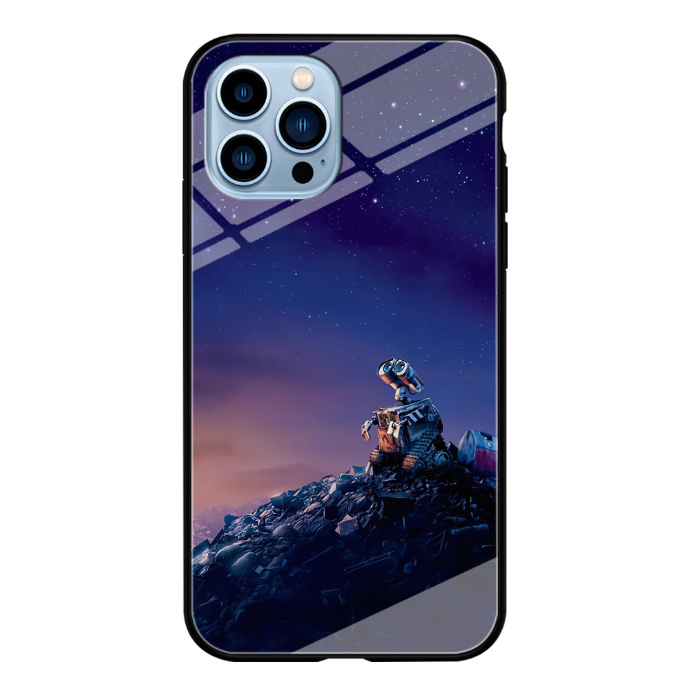 Wall-e Looks Up at The Sky iPhone 14 Pro Case-Phone Case-Tempered Glass Case-Altracase