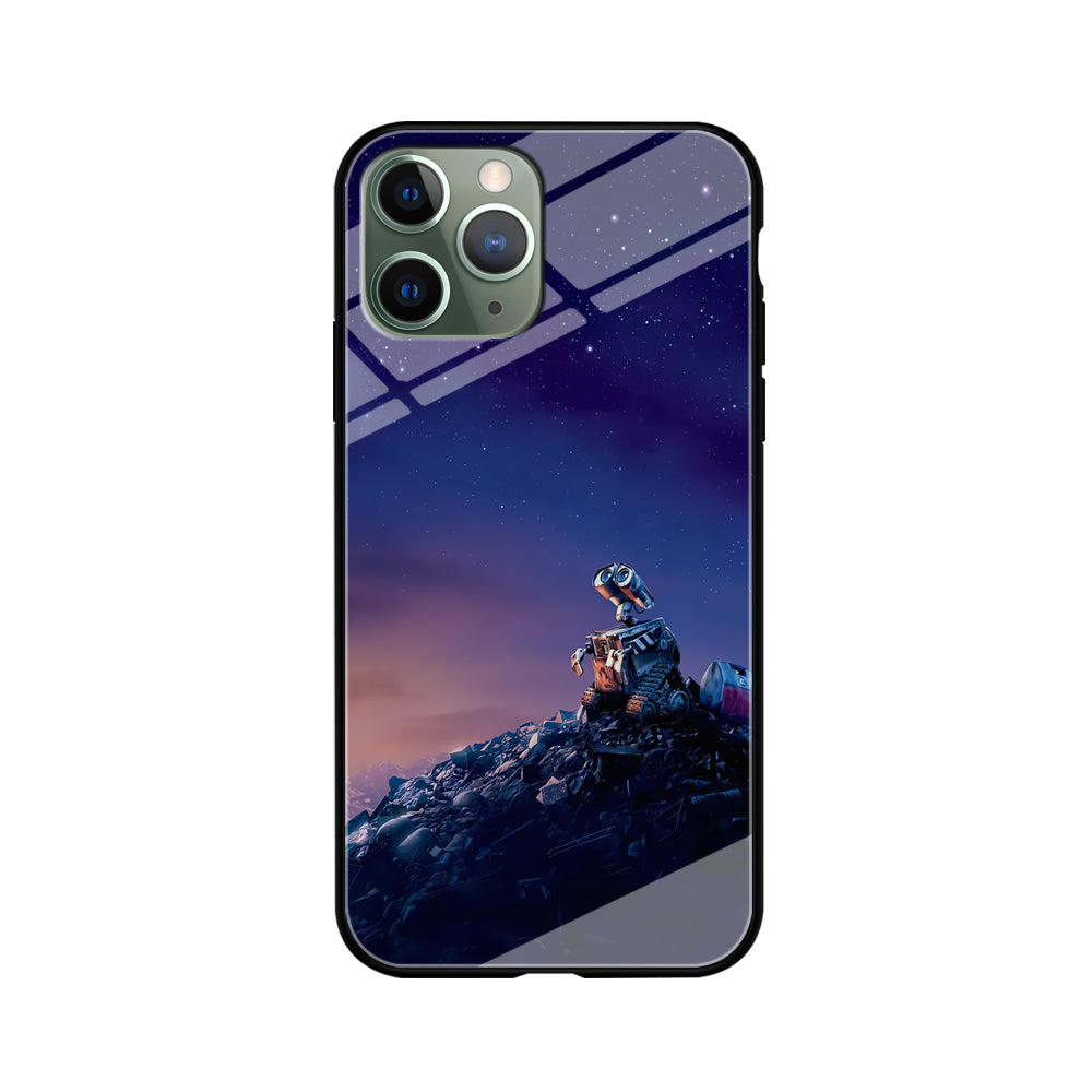 Wall-e Looks Up at The Sky iPhone 11 Pro Max Case-Phone Case-Tempered Glass Case-Altracase
